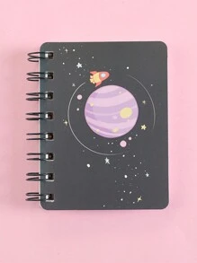 1 件紫色星球主題便條本 - 彩色 - 查看 1