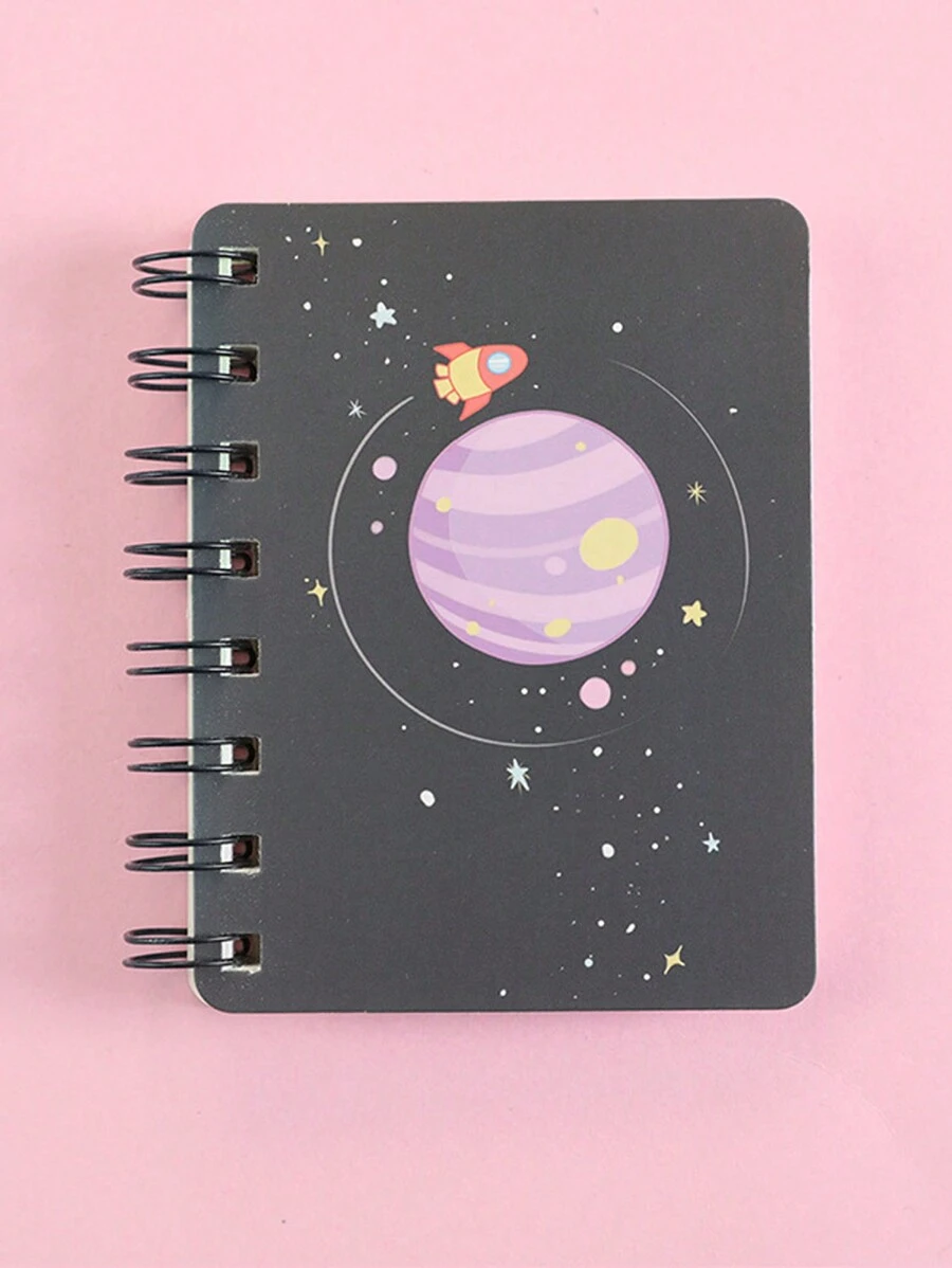 1 件紫色星球主題便條本 - 彩色 - 查看 1