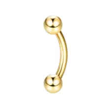 ORAZIO 1 Pieza Piercing de 16G para Rook, Anillos de Ceja, Piercing de Acero Inoxidable para Labio, Aros de Cartílago para Rook, Daith, Pendientes Trágus, Barra Curva con CZ para Perforación Corporal