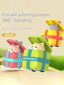 Cute Cartoon Animal Race Car With Press-To-Go Mechanism And Anti-Fall Design - Multicolor - View 6