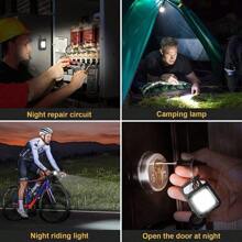 Llavero con linterna led con 4 modos y recargable. Keychain light - Negro - Ver 5