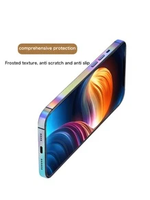 3pcs Colorful Luminous Phone Frame Protector + Lens Decorative Sticker Compatible With IPhone 12/13/14/15/16 Pro Max Series, Self-Healing, Anti-Fingerprint, Scratch-Resistant, Waterproof