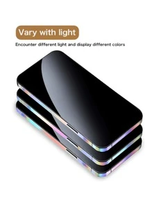 3pcs Colorful Luminous Phone Frame Protector + Lens Decorative Sticker Compatible With IPhone 12/13/14/15/16 Pro Max Series, Self-Healing, Anti-Fingerprint, Scratch-Resistant, Waterproof