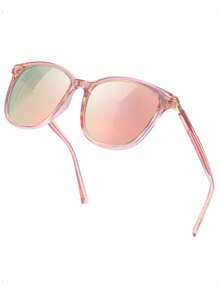 1 副女士偏光太阳镜,带镜面镜片和 UV400 防护 - 时尚大号眼镜可爱太阳镜海滩太阳镜女士海滩配饰太阳镜太阳镜遮阳基本款和适合毛衣牛仔裤运动裤连帽衫夹克连衣裙和长袖衬衫的时尚遮阳优雅装扮家庭出游旅行度假夏季海滩度假、户外、旅行 - 彩色 - 查看 11