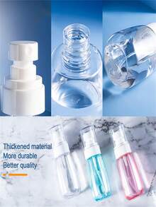 6入組超細霧噴霧瓶,便攜式可裝酒精、爽膚水、化妝品和旅行裝備,適用於護膚和樣品瓶 - 超細霧小噴瓶(透明) - 查看 4