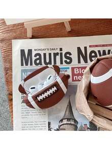 Túi đựng tai nghe American Football Element, Tai nghe silicon hình bóng đá 3D vui nhộn Vỏ mềm, Thành phần, Mặt dây chuyền túi, Mặt dây móc khóa, Tương thích với Airpod Pro, Airpod1/2/3, Vỏ bảo vệ tai nghe Quà tặng sáng tạo, Quà tặng ngày lễ Tai nghe không dây Tai nghe Bluetooth Tai nghe nhét tai cho Kinh doanh, Du lịch, Trường học, Cao đẳng, Văn phòng - Nhiều màu - Xem 5