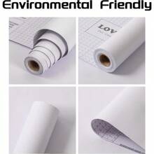 自粘式壁紙,易於粘貼,可用於立式線、桌子和門的牆壁接觸紙,讓裝飾變得更輕鬆 - 玫紅色 - 查看 5