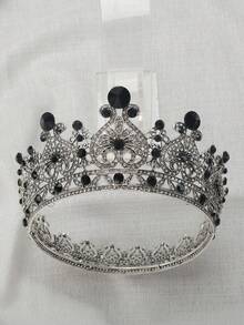 1入組女士色彩鑲嵌水晶和合金髮箍,為特別場合設計,巴洛克風格新娘頭飾,適用於婚禮/派對 - 彩色 - 查看 6