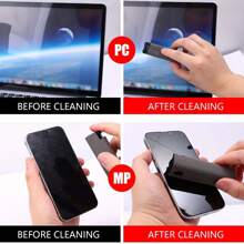 XIANG YU 1pc Portable Screen Cleaning Set, Mobile Phone Screen Cleaner, Screen Spray & Wipe All-In-One Cleaning Tool, Liquid 1PC Included - Multicolor - View 8