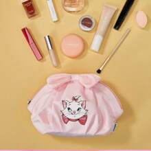 Miniso Classic Mary Cat Series Dumpling Makeup Bag - Adorable Multifunctional Waterproof Design - Pink - View 4