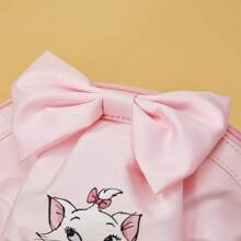 Miniso Classic Mary Cat Series Dumpling Makeup Bag - Adorable Multifunctional Waterproof Design - Pink - View 6