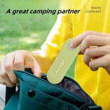 1 件新型折疊不銹鋼削皮器、廚房工具、戶外便攜式水果削皮器 - 黃色 - 查看 8