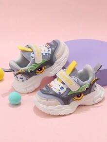 1雙春季網布戶外運動鞋,適合2-6歲男嬰童 - 灰色 - 查看 6