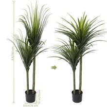 Artificial Tree, Simulation Potted Plants, Tall Fake Plants For Home Office Modern Decoration - Cây huyết dụ 5FT B - Xem 3