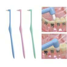 1 件/4 件正畸牙间刷，单捆软牙刷，口腔护理工具，牙间牙齿清洁，适合矫正牙齿和戴牙套的人（颜色随机） - 綠色 - 查看 2