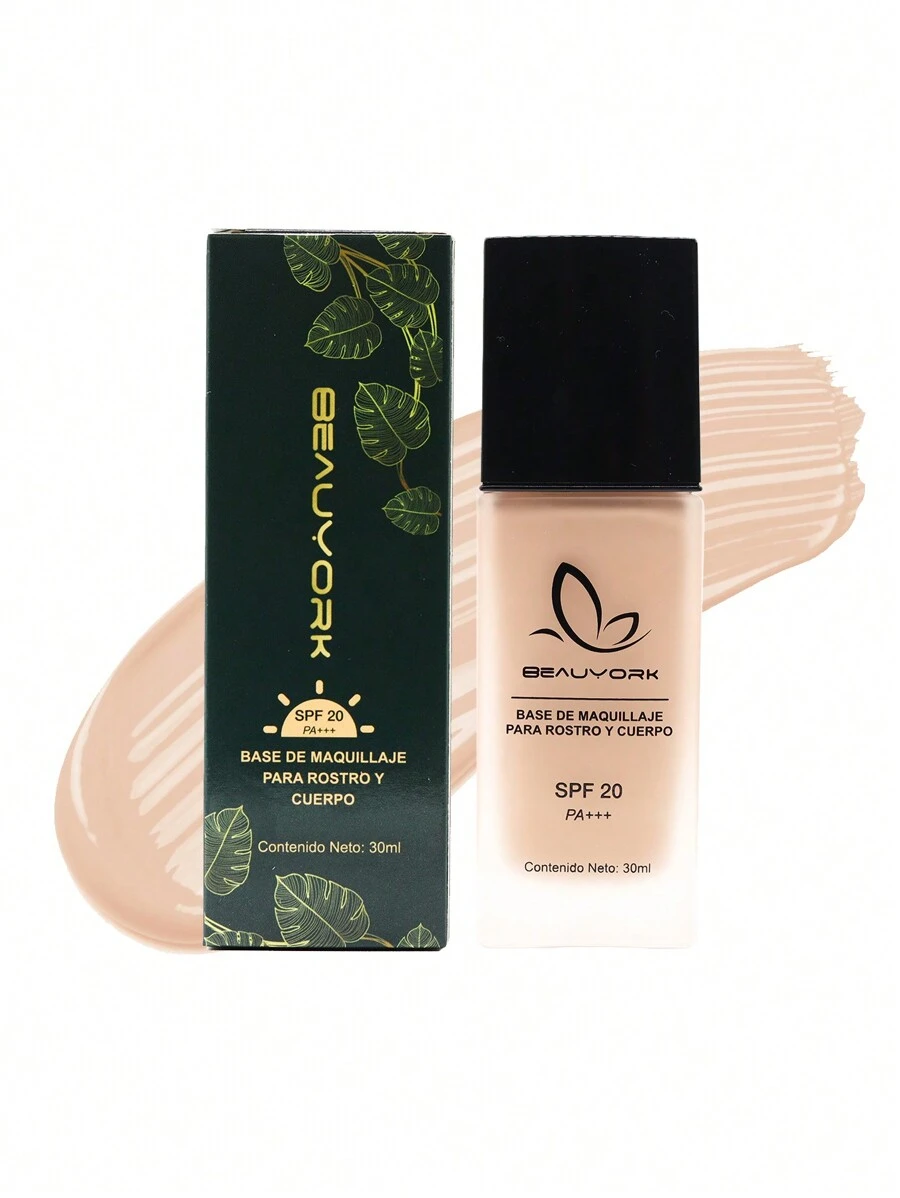 Makeup Foundation, With Sunscreen SPF20 PA+++, Full Coverage Moisturizing Breathable Matte Finish, Long Lasting, Updated BeauYork - BM01-s - View 1