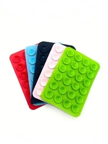 Giá đỡ điện thoại silicon hình vuông, một mặt, có giác hút, phụ kiện điện thoại silicon, tương thích với iPhone và điện thoại Android, giá đỡ điện thoại rảnh tay, dùng trong gương tắm, có chức năng rung, hỗ trợ quay video và chụp ảnh tự sướng. - Màu Xám nhạt - Xem 9