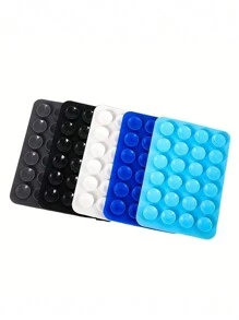 Giá đỡ điện thoại silicon hình vuông, một mặt, có giác hút, phụ kiện điện thoại silicon, tương thích với iPhone và điện thoại Android, giá đỡ điện thoại rảnh tay, dùng trong gương tắm, có chức năng rung, hỗ trợ quay video và chụp ảnh tự sướng. - Màu Xám nhạt - Xem 10