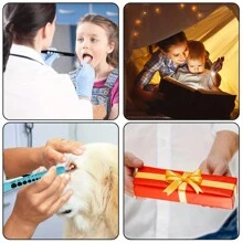 1pc Pen Light For Nurses And Doctors, Reusable LED Medical Penlight Flashlight With Pupil Gauge And Ruler For Nursing Students, White Light - Multicolor - View 5