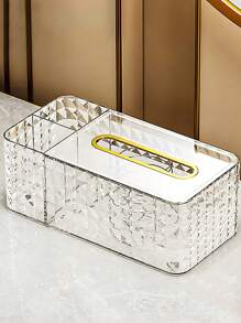 1入高端極簡風格的面紙盒,擁有輕奢風格,適用於咖啡桌和辦公室裝飾和收納 - 白色 - 查看 1