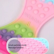 1pc Pet Chest & Back Strap Mesh Vest With Colorful Silicone Waterproof Dog Leash - Multicolor - View 10