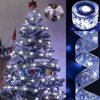 1PACK 1/2/5/10M Ribbon Lights Mini Lights Copper Wire Fairy String Lights For New Year Party Weddings DIY Tree Bows Decoration(Silver/Gold)Christmas Decor Christmas Gift Thanksgiving Christmas Tree Decor Ornaments Christmas Light Bedroom Decor Home Decor Party Decor Holiday Festival Room Decorchristmas Decoration XMAS Decor Christmas Tree Gift Decor Thanksgiving Wedding Home Decor Home Decor Fall Decor Autumn Decor Birthday Decorations For Gifts Party Supplies Indoor Outdoor Garden Holiday Festival Decor Halloween Decor Wall Decor Halloween Ornaments