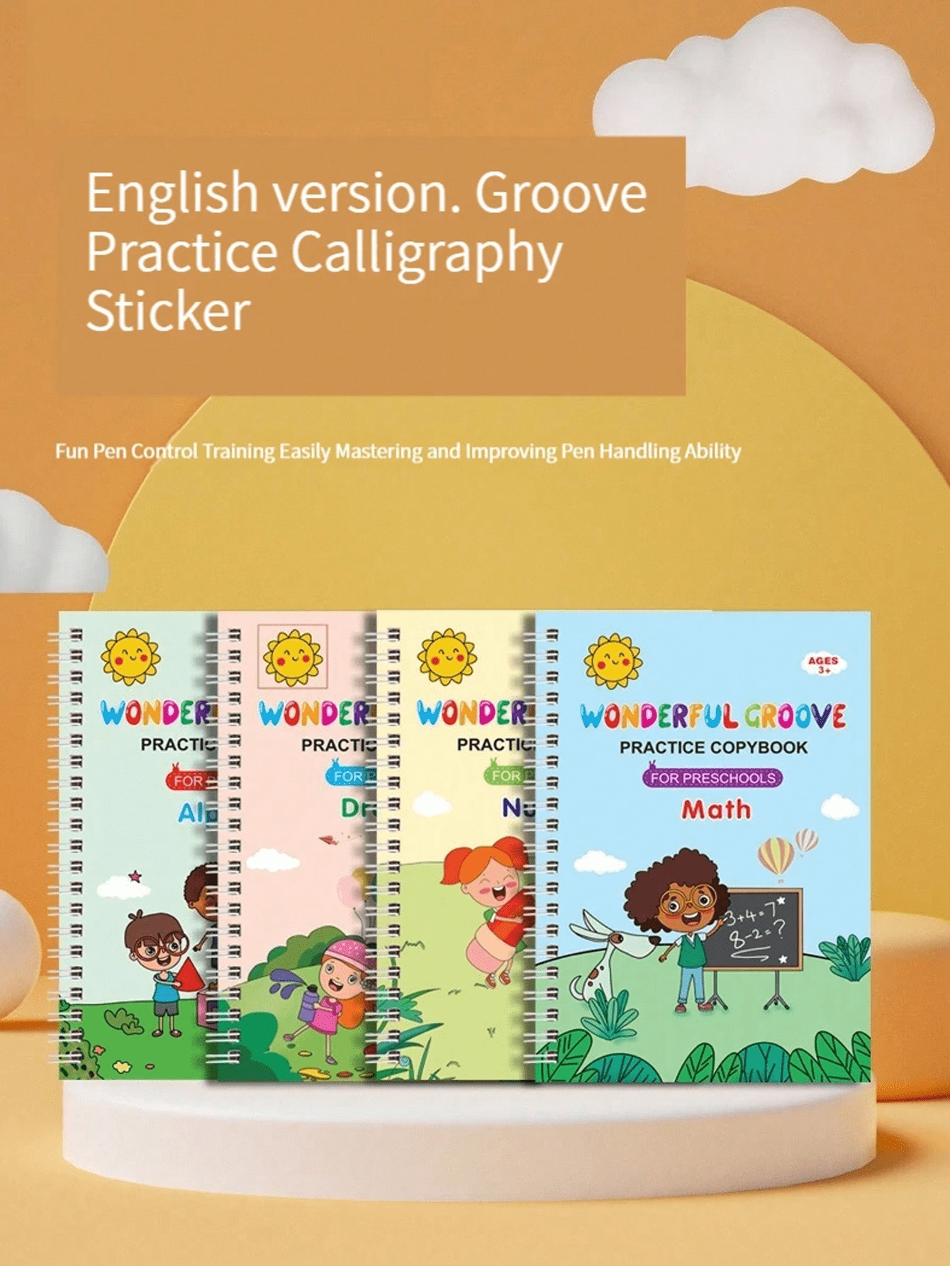 Magic Copybooks Pen Copy Book Free Wiping Practice English Copybook For