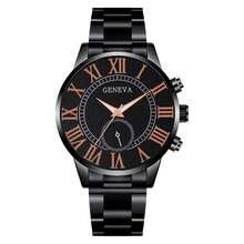 1pc Men's Business Casual Quartz Wristwatch With Stainless Steel Strap - Black - View 8