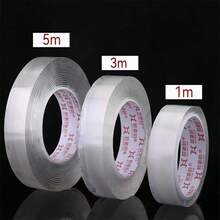 Nano Adhesive Tape, Bubble Popping, Reusable And Washable, Traceless, Strong Adhesive, Acrylic Material, Popular On The Internet - 2mm Thick 3cm Wide - View 2