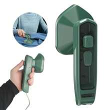 Mini Ferro de Passar Portátil Elétrico Compacto para Roupas Viagem Casa Uso Diário - Verde Menta - Visão 1
