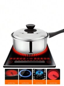 Stainless Steel Battery Pot Set 3 Pots - Silver - View 3