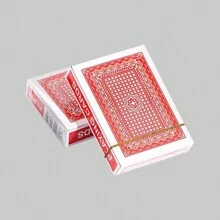 1副/6副/12副藍/紅色撲克牌63*88mm,可用於二十一點、橋牌、百家樂、尤克里里、卡納斯塔等遊戲 - 紅色 - 查看 1