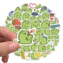 50 Pegatinas De Grafiti De Dibujos Animados De Dinosaurios Dibujados A Mano - Multicolor - Ver 3