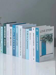 1本現代仿真書裝飾品,創意家居裝飾,書房裝飾道具,適用於書架 - 彩色 - 查看 5