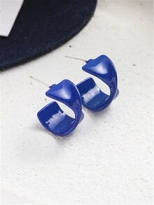 1pair Geometric Twisted Hoop Earrings - Twisted Earrings - View 8