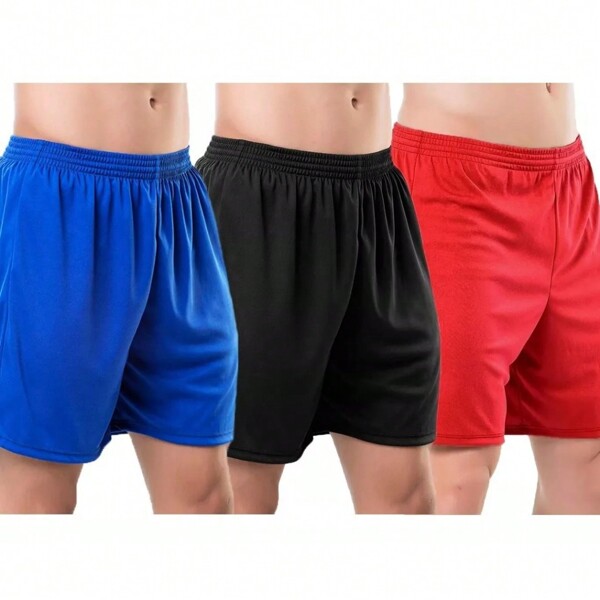 Kit 3 Bermudas Short Masculina Academia Corrida Fitness Levinho Confortável Homem Ótimo Para O Verão