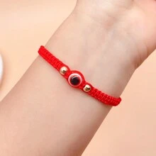 1pc Handmade Devil's Eye Bracelet, Fashion Accessory For Women, Men, Couples, And Friends - One Size Fits All - View 2