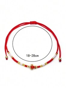 LORRILIA 12入組波西米亞海洋系海龜日本米珠手編手鍊可愛手鍊女孩禮物珠寶批發 - 彩色 - 查看 4