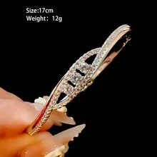 3 件套全新时尚水钻镶嵌手链，款式别致奢华，个性化设计，适合所有场合，是送给母亲的绝佳礼物 - 銀色 - 查看 6