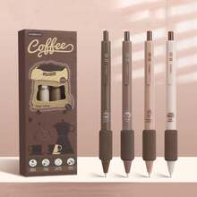 4入組/包粉色貓系列0.5毫米黑色快干圓珠筆柔軟握感,手指壓感穩定性佳,高容量筆芯適用於學習、辦公、筆記、書法等用途 - 粉色 - 查看 7