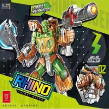 犀牛騎士變形機甲機器人動物模型（含合金）2種變形,1件 - 犀牛騎士 變形機甲 - 查看 1