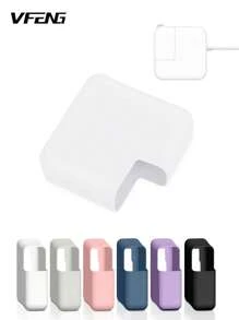 Vfeng軟硅膠140瓦充電器保護套套套裝,適用於2023 Macbook Pro 16英寸m2 A2780 2022 2021 A2485 M1 Pro / Max帶touch Id 140w電源適配器套,海軍藍色 - 白色 - 查看 6