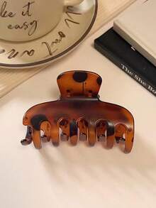 1pc Women's Jelly Colorful Plastic Hair Claw, Elegant & Casual, Suitable For Daily And Party Use - D - View 3