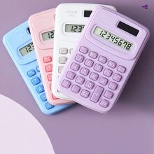 1pc Random Color Mini Calculator, Cute And Portable, Exam Helper For Primary School Students, Accounting Office Supplies - Multicolor - View 3