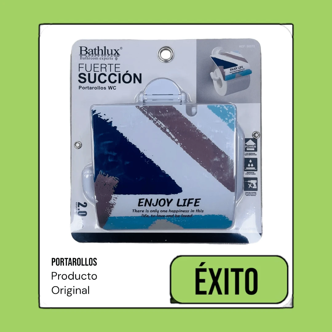 Wall Mounted Toilet Paper Holder With Elegant Designs. - Royal Blue/light Blue and Gray Lines - View 1