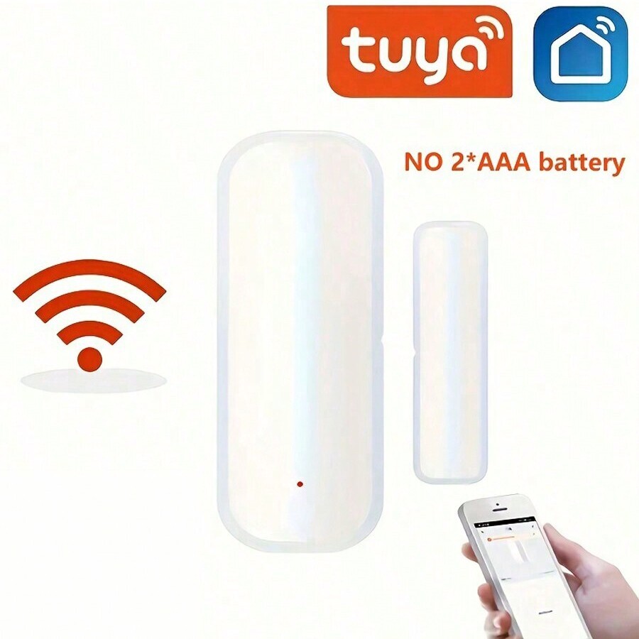 Tuya WiFi Smart Door Sensor Door Open Closed Detectors Smart Home