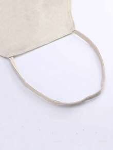 1 件植物圖案亞麻廚房圍裙 - 橘色 - 查看 5