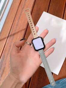 1 dây đeo Apple Watch, đơn giản và thanh lịch, tông màu lạnh, dây đeo bằng da mỏng được thiết kế cho phụ nữ trưởng thành. Sự kết hợp màu khói xám và màu mơ nhẹ nhàng làm nổi bật vẻ đẹp của phụ nữ. Thiết kế có khóa đôi và đuôi bướm, đơn giản và cao cấp; Nó nhấn mạnh vào độ thon của cổ tay và nhiều lỗ làm tăng thêm phong cách thời trang. Đừng lo lắng về kích thước, và nó có sẵn với mức giá phải chăng nhưng với phong cách sang trọng nhẹ nhàng. Dây đeo đồng hồ tương thích với dây đeo Apple Watch 9/ 8/7/6/5/4/3/2/1, 40/41/42/44/45mm/38mm - Màu Xám nhạt - Xem 8