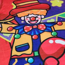 1片舒適暖和的絨毛休閒毛毯,溫暖的拋毯,辦公室沙發午睡毯,愚人節小丑高清數字印刷,兒童、青少年、情人節禮物 - 彩色 - 查看 3