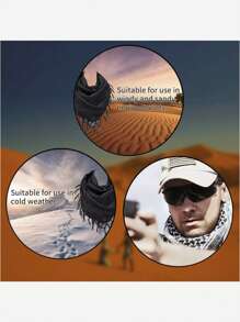 1條中性沙漠圍巾,可用作口罩或阿拉伯頭帶 - 彩色 - 查看 7